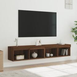 vidaXL 2 db barna tölgy színű TV-szekrény LED-ekkel 80x30x30 cm (837154)