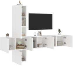 vidaXL 5 darab fehér szerelt fa falra szerelhető TV-bútor (3216457)