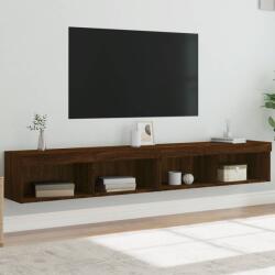 vidaXL 2 db barna tölgy színű TV-szekrény LED-ekkel 100x30x30 cm (837168) - vidaxl