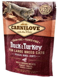 CARNILOVE CARNILOVE Cat Duck & Turkey nagy testű macskáknak 400 g
