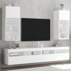 vidaXL 2 db fehér TV-szekrény LED-világítással 40, 5 x 30 x 90 cm (837044) - vidaxl