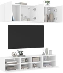 vidaXL 5 darab fehér szerelt fa falra szerelhető TV-bútor (3216511) - vidaxl