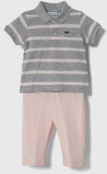 Lacoste pijamale pentru bebelusi culoarea gri, modelator 9BYX-BIK00C_09X