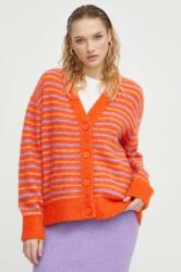 American Vintage cardigan din lana culoarea portocaliu, călduros 9BYX-SWD0PM_22X
