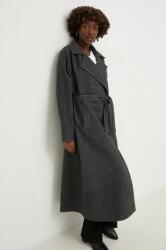 Answear Lab palton femei, culoarea negru, de tranzitie BBYH-KUD00F_99X