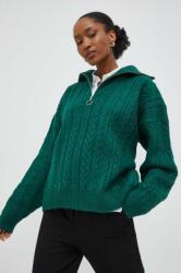 ANSWEAR pulover femei, culoarea verde, cu turtleneck BMYX-SWD0DD_77X