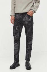 G-Star RAW pantaloni de bumbac culoarea gri, mulata 9BYX-SPM0DG_41