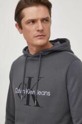 Calvin Klein hanorac de bumbac bărbați, culoarea gri, cu glugă, imprimeu J30J320805 9BYX-BLM016_90X