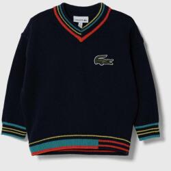 Lacoste pulover pentru copii din amestec de lana culoarea albastru marin, light 9BYX-SWK01Y_59X