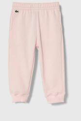 Lacoste pantaloni de trening pentru copii culoarea roz, neted 9BYX-SPG02Z_30X