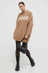 HUGO BOSS pulover de lana femei, culoarea maro, călduros 9BYX-SWD10Z_88X