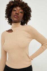 ANSWEAR pulover femei, culoarea maro, light, cu turtleneck BMYX-SWD0EW_82X