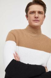 HUGO BOSS pulover din amestec de lana barbati, light, cu guler 9BYX-SWM0DR_MLC