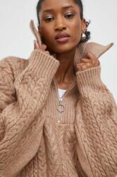ANSWEAR pulover femei, culoarea maro, cu turtleneck BMYX-SWD0DD_82X