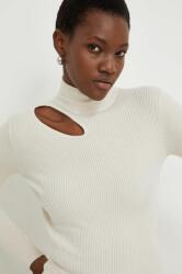 ANSWEAR pulover femei, culoarea bej, light, cu turtleneck BMYX-SWD0EW_80X