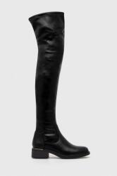 Answear Lab cizme femei, culoarea negru, cu toc plat, izolare usoara BBYH-OBD00H_99X