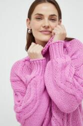 ANSWEAR pulover femei, culoarea roz, călduros, cu guler BBYH-SWD00K_30X