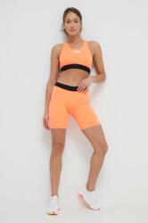 The North Face pantaloni scurți de antrenament culoarea portocaliu, neted, medium waist 9BYX-SZD054_32X