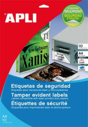 APLI Etikett LCA11271 40mm kör biztonsági 10ív APLI