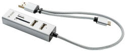YENKEE USB Elosztó és kártyaolvasó YENKEE YHC 103SR