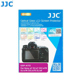 JJC Tempered Glass Sony A7R III/ IV/ II A7III/ II FX3 A7C ZV-1 A9II A9 A7SIII/ II Kijelzővédő (edzett üveg) (GSP A7II)