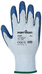 Portwest A100 - Latex mártott kesztyű, szürke/kék (PW-A100G4R)