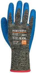Portwest A611 - Aramid HR Cut Latex kesztyű, fekete/kék (PW-A611K4R)