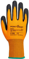 Portwest A335 - Dermi-Grip NPR15 Nitril Sandy kesztyű, narancs/fekete (PW-A335O8R)