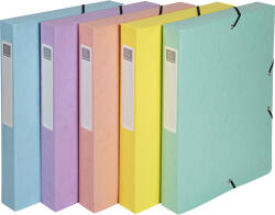 Exacompta füzetbox, A4, 40mm, 5-féle pasztell szín (59560E)