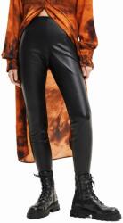 Desigual legging fekete, női, sima - fekete XL - answear - 23 990 Ft
