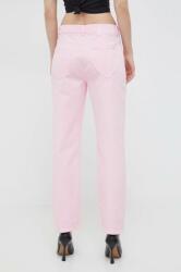 Moschino Jeans farmer női, magas derekú - rózsaszín 27