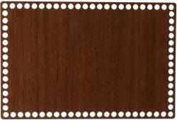 ATMOWOOD Fa alsó/fedele a kosárnak - dió téglalap Válasszon váltazatot: : 20x15 cm