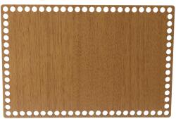 ATMOWOOD Fa alsó/fedele a kosárnak - tölgy téglalap Válasszon váltazatot: : 20x10 cm