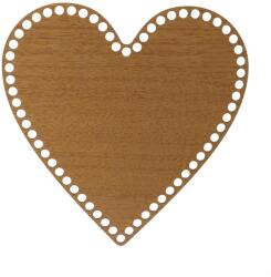 ATMOWOOD Fa alsó/fedele a kosárnak - tölgy szív Válasszon váltazatot: : 20x20 cm