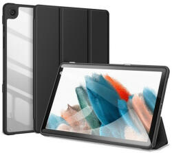 Samsung Tab A9 Plus (11.0) SM-X210 / X215 / X216B, mappa tok, Trifold, légpárnás sarok, közepesen ütésálló, átlátszó hátlap, Dux Ducis Toby, fekete