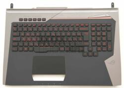 ASUS ROG G752V G752VL G752VT G752VY G752VW series fekete-ezüst burkolattal (topcase) háttérvilágítással (backlit) magyar (HU) laptop/notebook billentyűzet