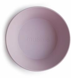 Mushie Lekerekített mélytányér - halvány lila