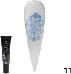 Global Fashion Gel vopsea pentru pictura si stamping Painting+Stamping cu sclipici 8ml, 011