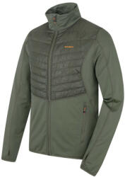 Husky Férfi kapucnis pulóver Airy M dk. szürke zöld, S