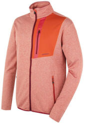 Husky Férfi cipzáras kapucnis pulóver Ane M dk. tégla narancs