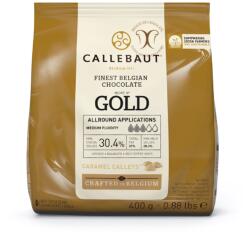 Callebaut Ciocolata Alba cu Caramel GOLD, 400 g, Callebaut (CHK-R30GOLD-E0-D94)