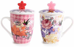 Decorer Set 4 cani portelan 8x10.5 cm, 350 ml (A72.09.58)