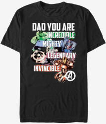 ZOOT. Fan Marvel Avenger Dad Tricou ZOOT. Fan | Negru | Bărbați | S