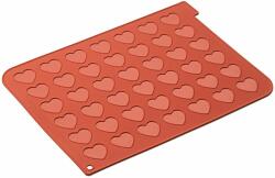 Silikomart Formă din silicon pentru macarons în formă de inimă 30 x 40 cm