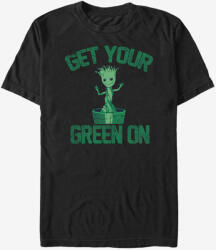 ZOOT. Fan Get Your Green On Groot Strážci Galaxie Marvel Tricou ZOOT. Fan | Negru | Bărbați | S