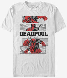 ZOOT. Fan Marvel Deadpool 4 Panel 2 Tone Tricou ZOOT. Fan | Alb | Bărbați | S