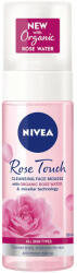 Spuma de curatare pentru ten, cu apa organica de trandafiri, Rose Touch, Nivea, 150 ml