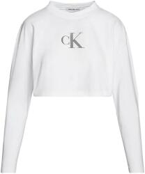 Calvin Klein Top Sequin Long Sleeve Short Top J20J223252 YAF bright white (J20J223252 YAF bright white)