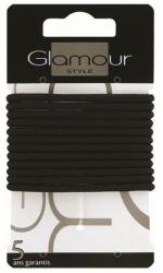 Glamour Elastice de păr, 414931, negru - Glamour 12 buc