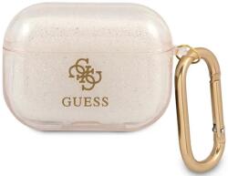 Guess GUAPUCG4GD husă pentru AirPods Pro, aurie, Glitter Collection (GUAPUCG4GD)